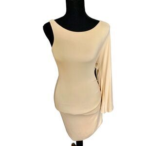 Bebe One Shoulder Statement Dress